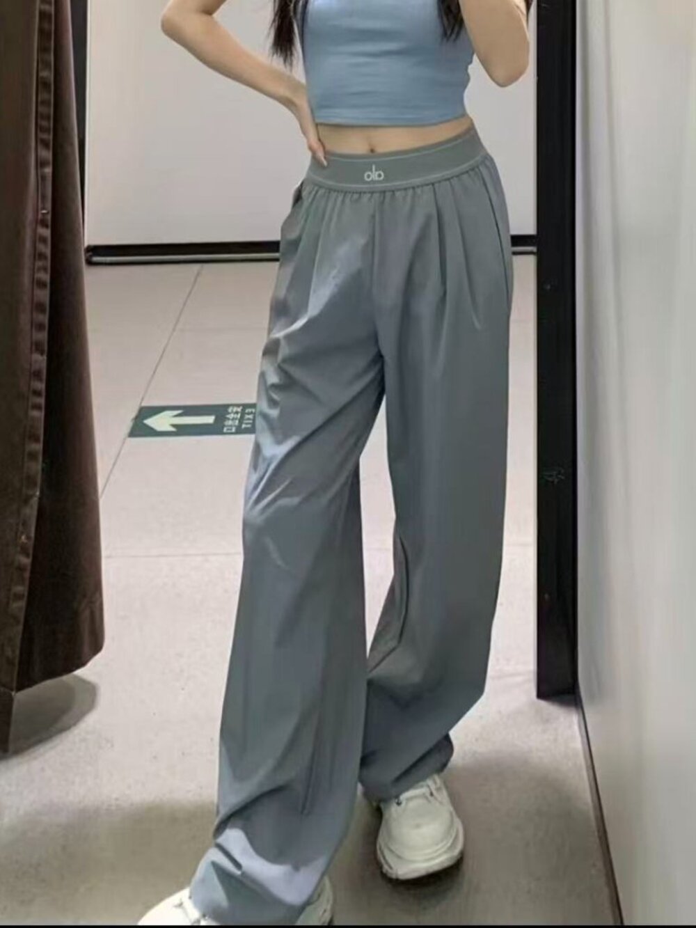 Brand new Steel Grey🎉ALO Yoga Suit Up Pants NWT💙 Everyday Chic Trousers - Picture 1 of 8